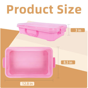 Annchwool sensory bin with blue lid, ideal for classroom organization