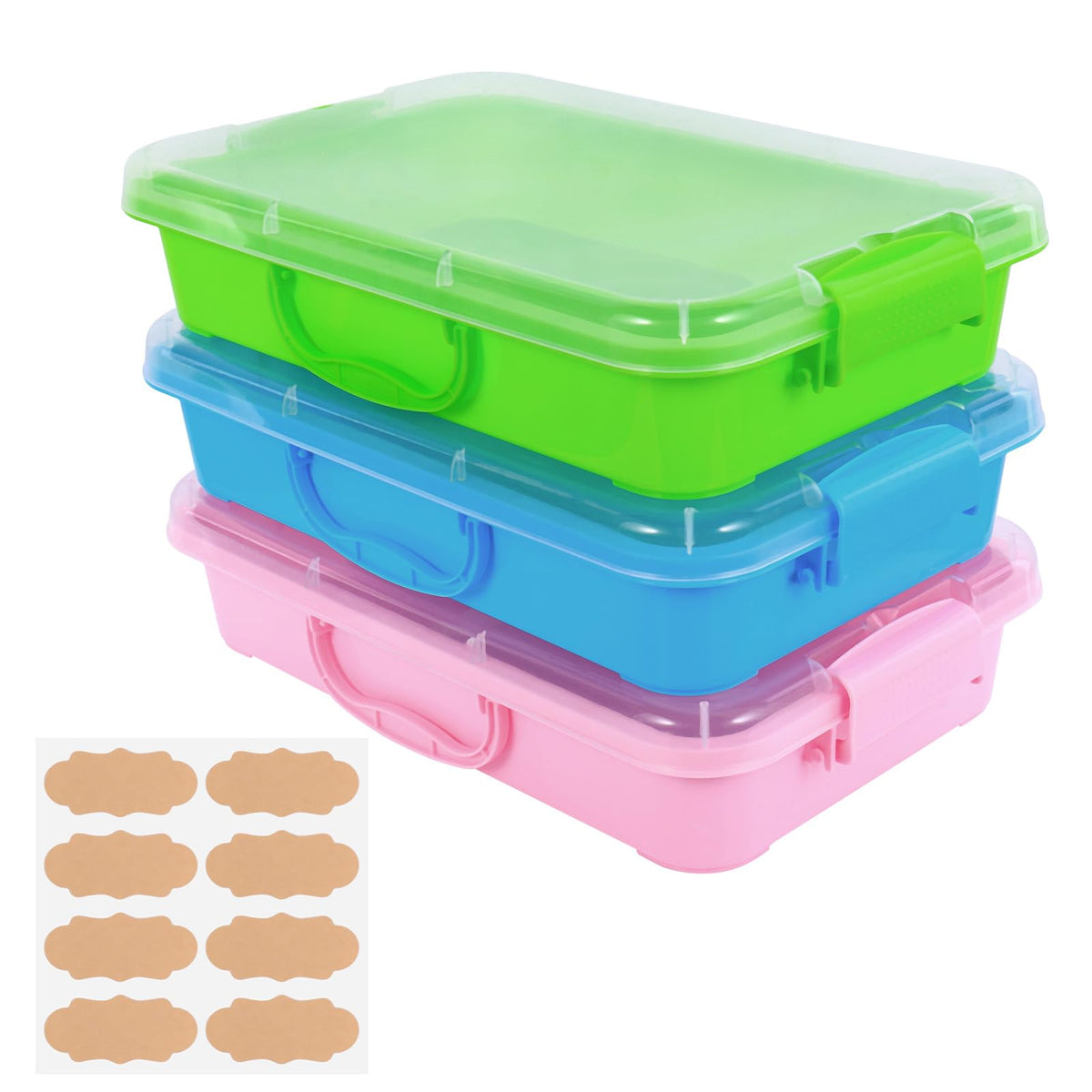 Annchwool sensory bin with green lid for portable play and storage