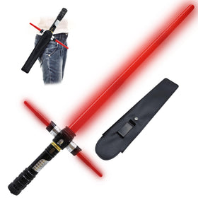ANNDOFY light up saber for kids with red LED and belt clip for easy carry