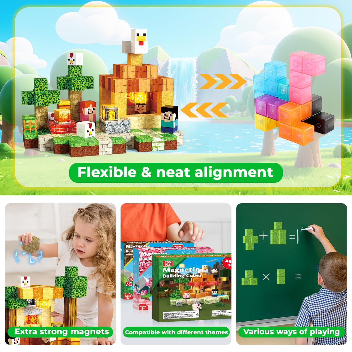 Annexfun blocks compatible with other magnetic sets for expanded ideas