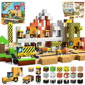 Annexfun magnetic blocks 100pcs pack for creative building and spatial play