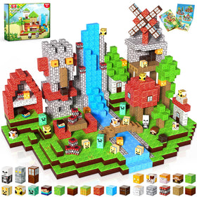Annexfun magnetic blocks colorful cubes for open-ended play and creativity