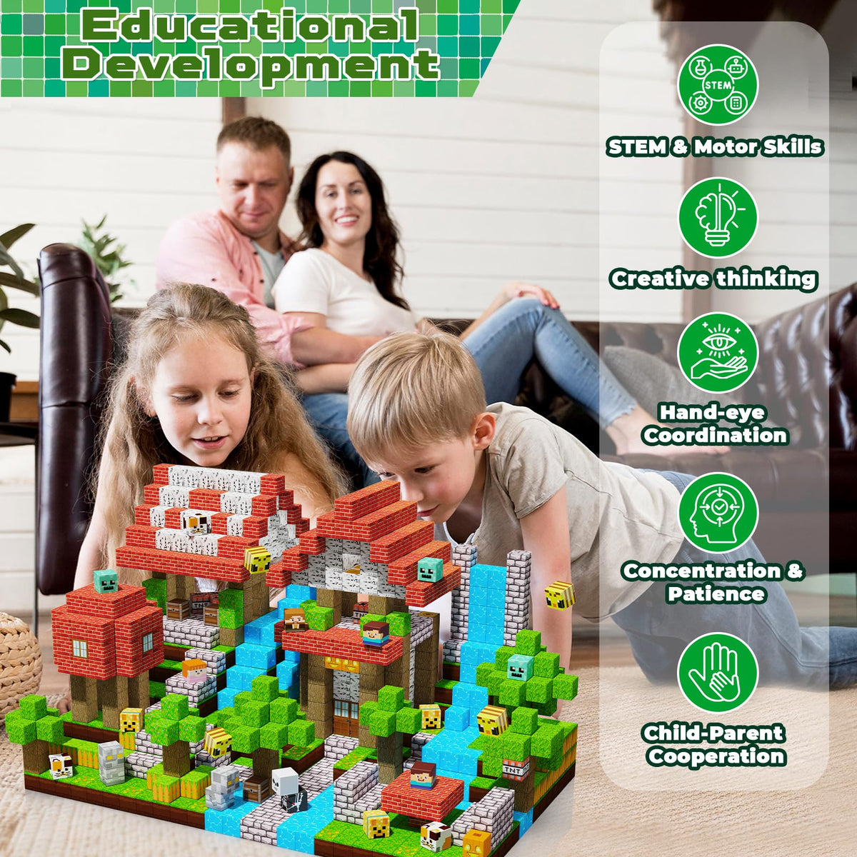 Annexfun magnetic blocks ideal for classroom or home family bonding