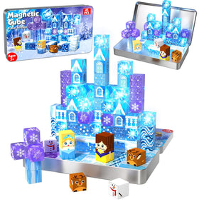 Annexfun magnetic blocks 45pcs set enables imaginative building play.