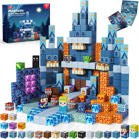 Annexfun magnetic blocks blue castle for imaginative play and fine motor development.