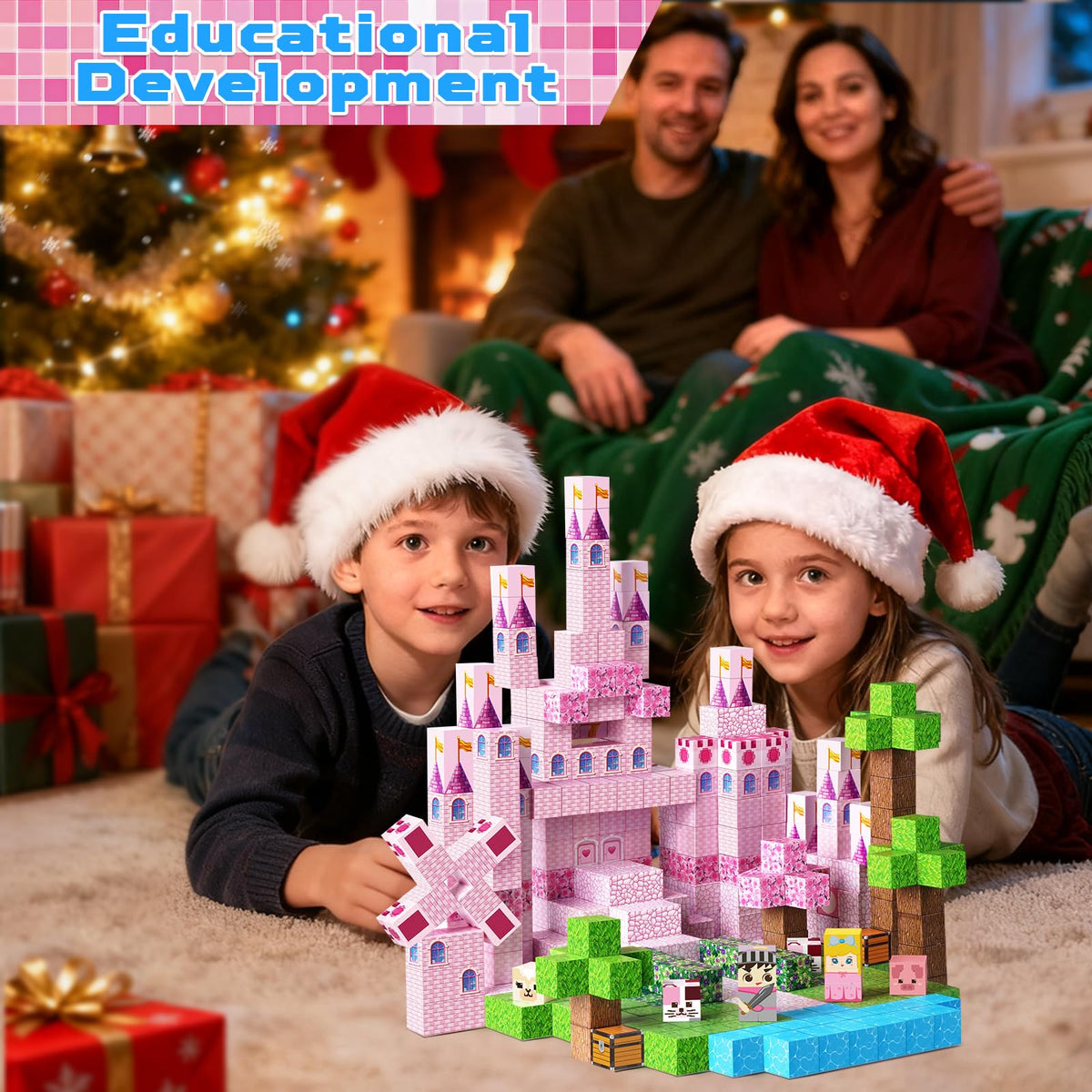 Annexfun magnetic building set is easy to carry for on-the-go learning.