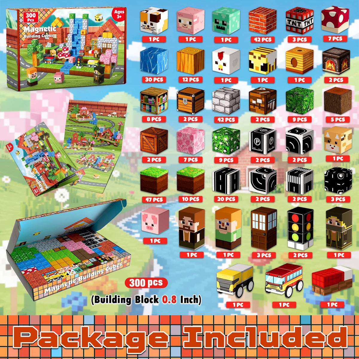 Annexfun magnetic blocks colorful cubes close-up enhances sensory engagement.