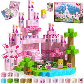 Annexfun Magnetic Blocks form a princess castle, sparking creative play and fine motor practice.