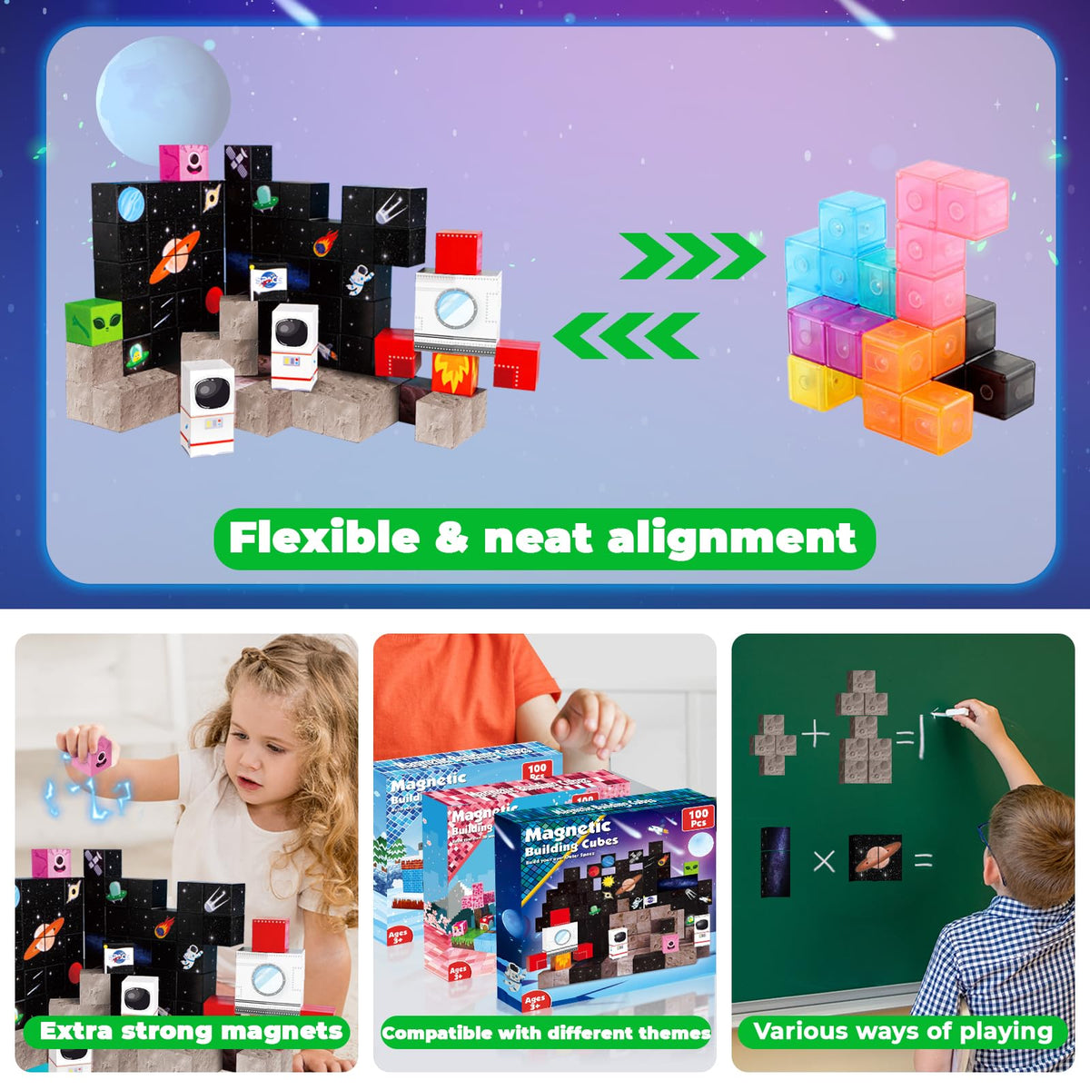 Annexfun Magnetic Blocks feature bell-like rustle during building