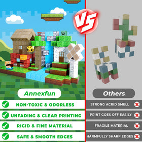 Annexfun magnetic blocks produce gentle rustling sounds during play