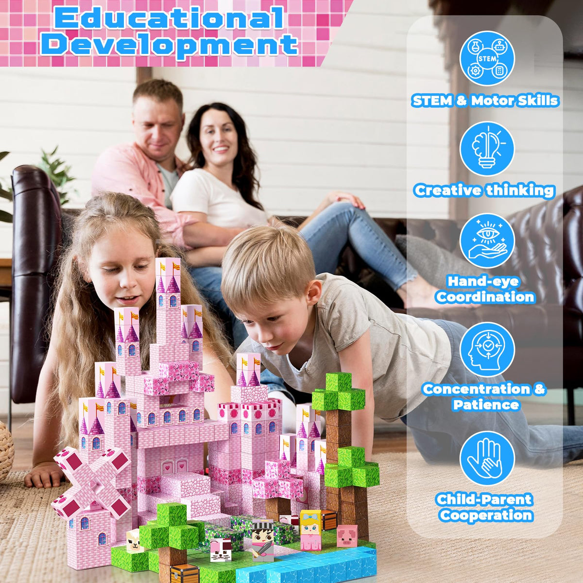 Annexfun play promotes sharing and teamwork during classroom or family time.