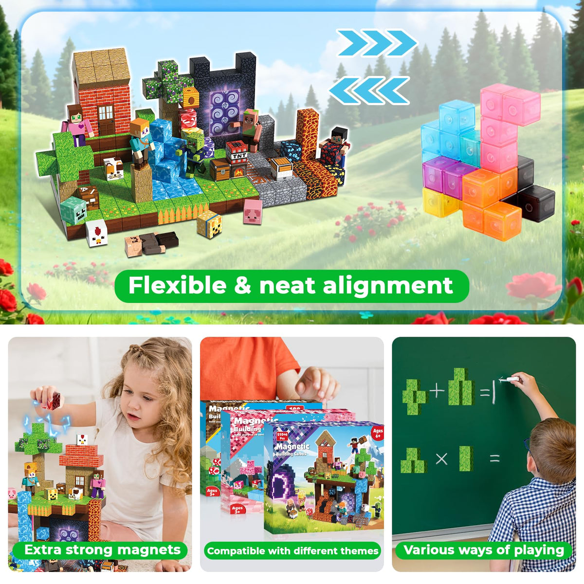 Annexfun magnetic blocks rustling sensory feedback engages curious toddlers.