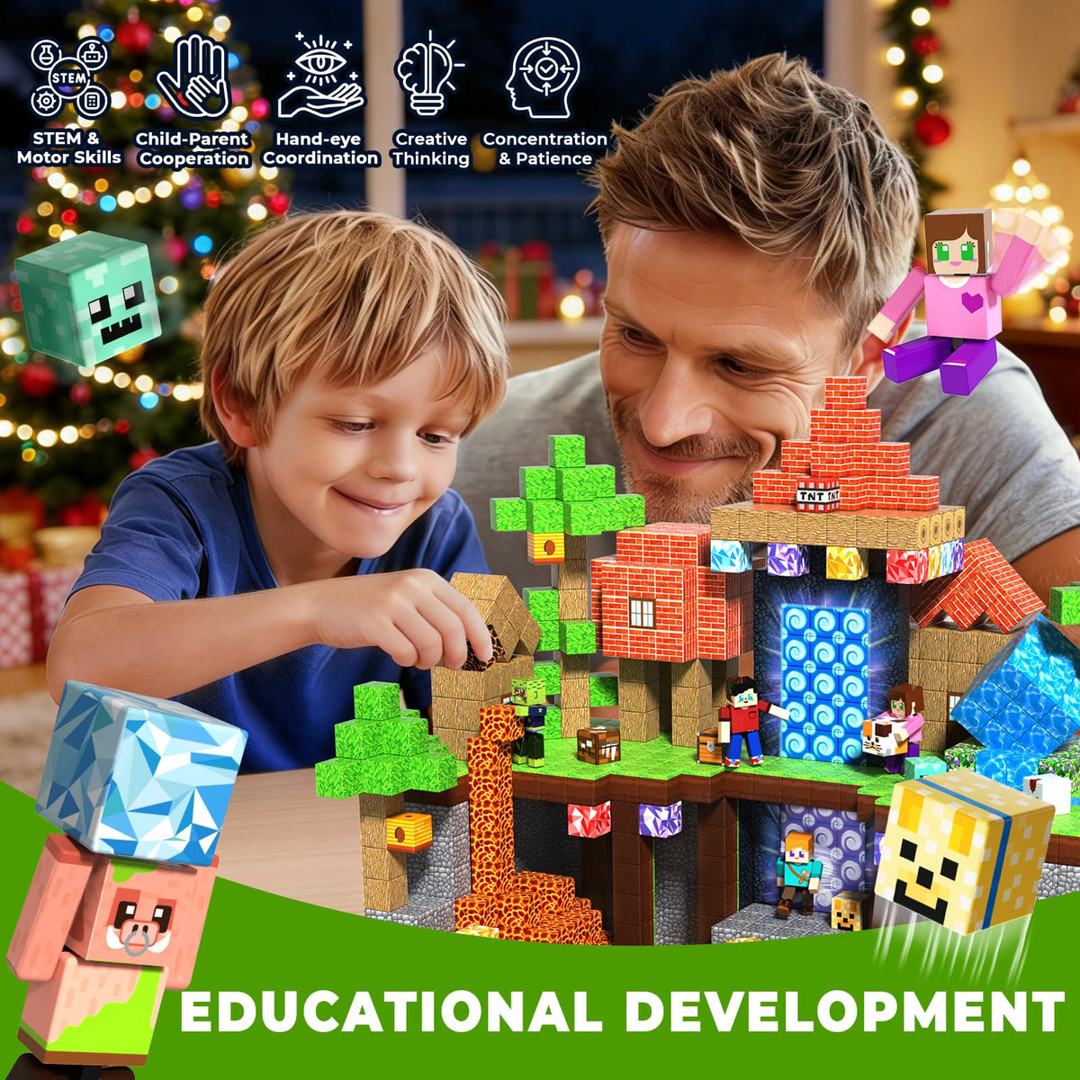 Annexfun STEM learning toy promotes concentration and spatial reasoning.