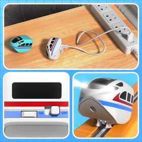 Annexfun train cars on loop, compatible with exclusive Annexfun layouts