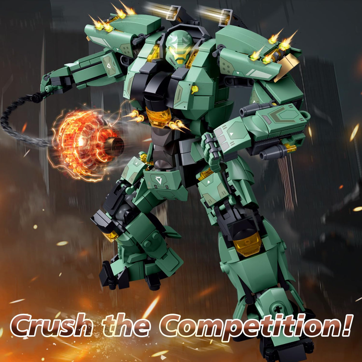 Annihilation Ranger mech multi-joint pose for dynamic play and showcase.