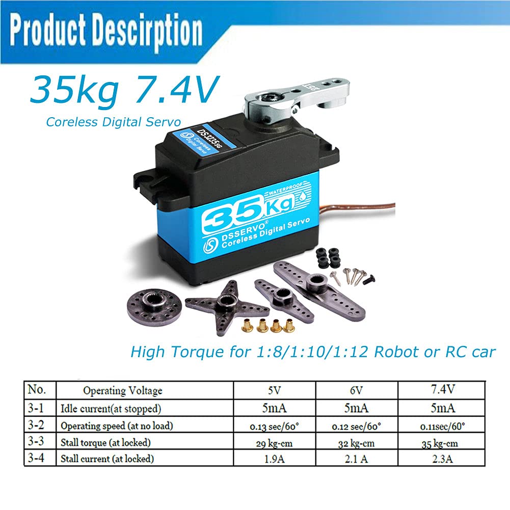 ANNIMOS 25T adjustable servo arm maintains precise alignment on trucks.