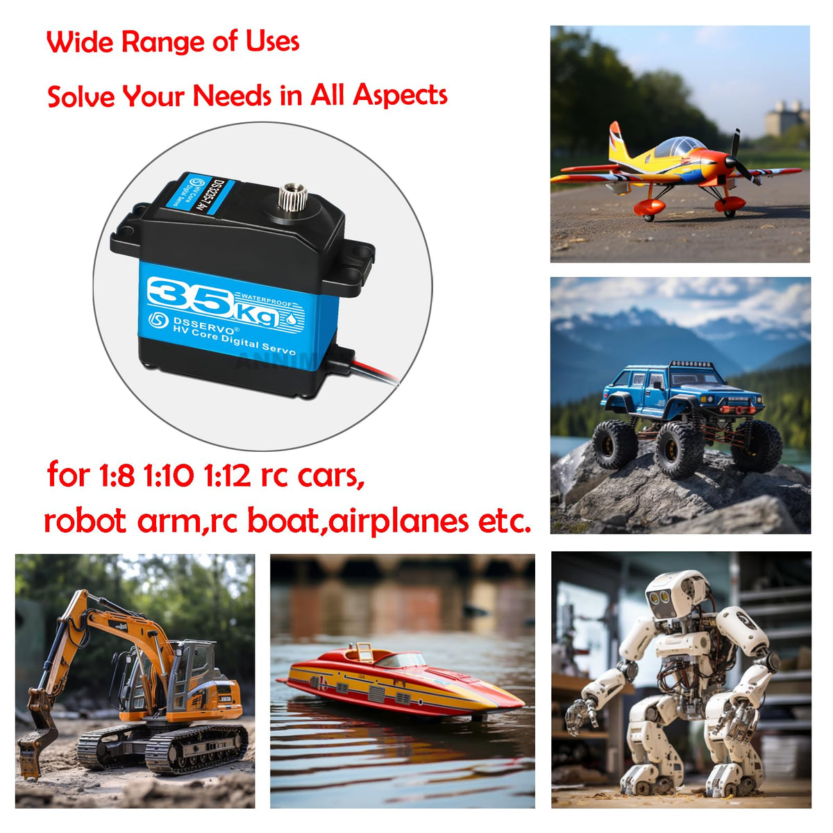ANNIMOS-accessories-25t-servo-arm included for easy installation and alignment.