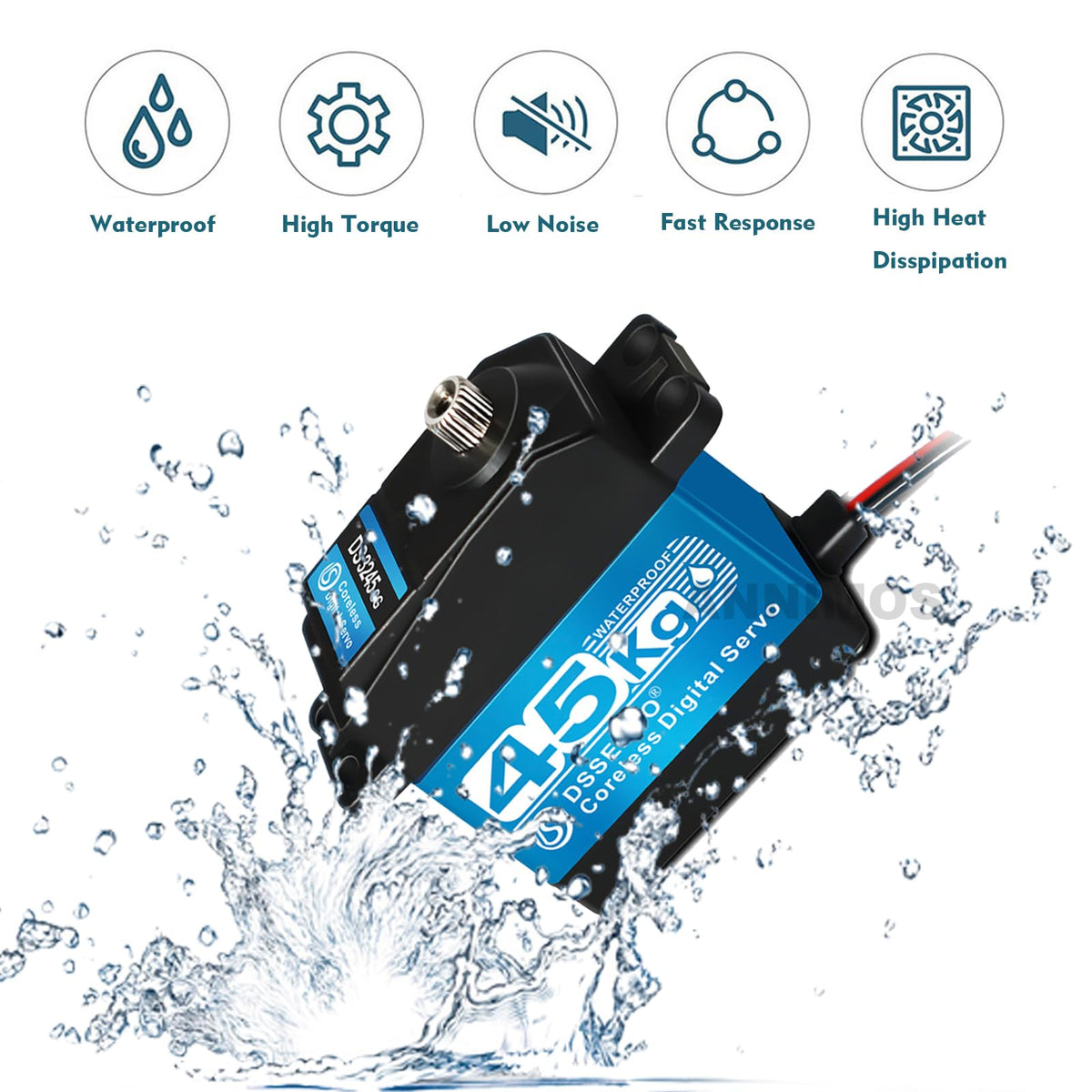 ANNIMOS DS3245SG servo arm attachment with 25-tooth compatibility