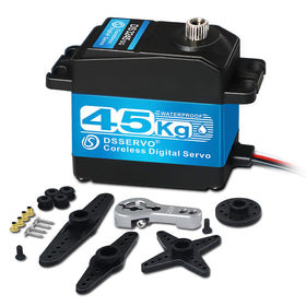 ANNIMOS DS3245SG 45kg servo closeup showing high-torque performance for RC cars