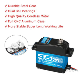 ANNIMOS DS3245SG gear teeth closeup illustrating precise steering control