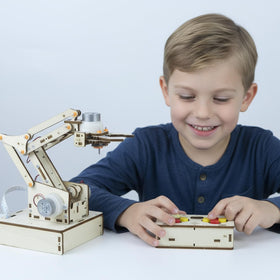 ANNISOKA robot arm kit wooden pieces detail for problem-solving