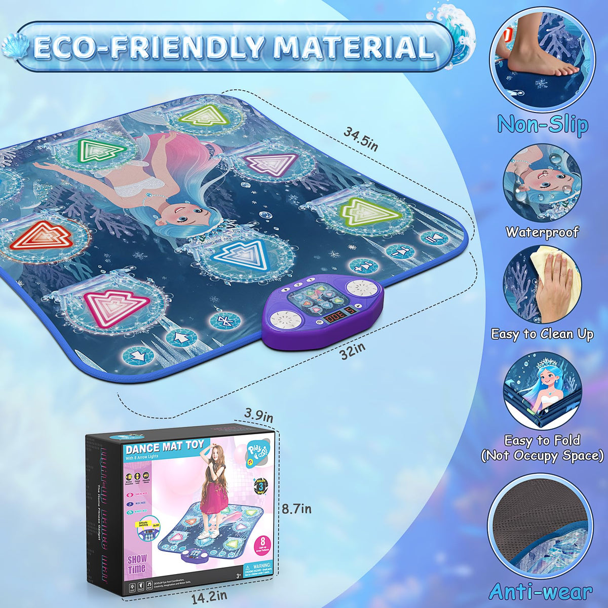 ANNKIE Dance Mat Gift for Kids ideal for birthdays or holidays