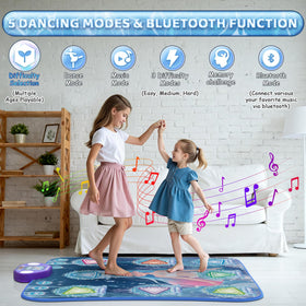 ANNKIE Dance Mat LED Display showing visual prompts to guide dance