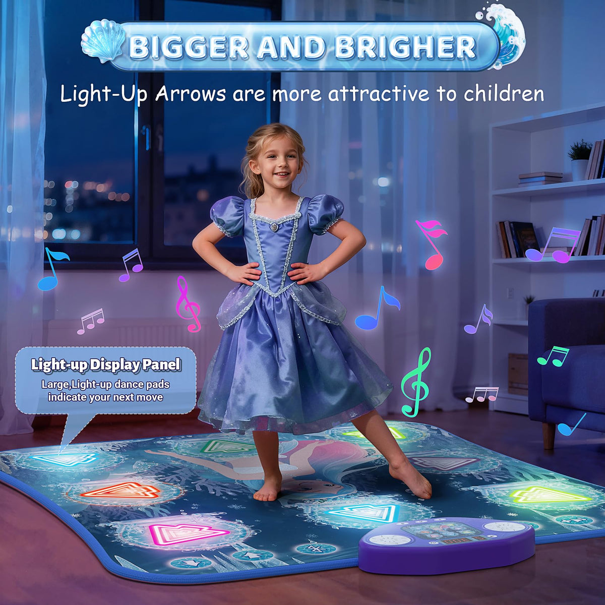ANNKIE Dance Mat Safe Non-Slip surface for stable dancing
