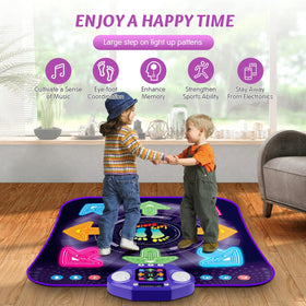 ANNKIE foldable dance mat for easy storage and travel.