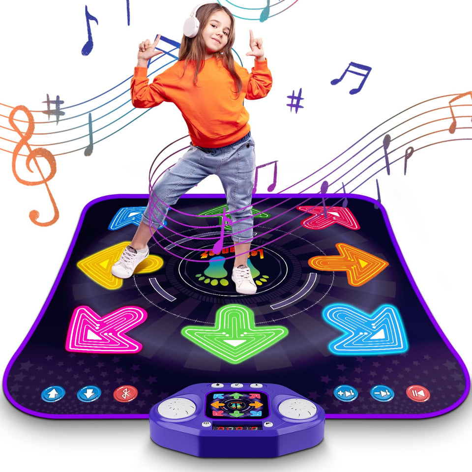 ANNKIE light-up 8-button dance mat enhances active play and rhythm learning.