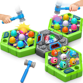 ANNKIE Whack Game Mole with flashing balls enhances hand-eye coordination during play