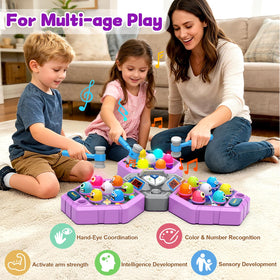 ANNKIE Whack Game Mole light-up balls add engaging sensory feedback during play.