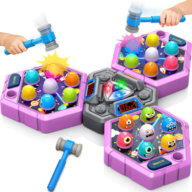 ANNKIE Whack Game Mole play area shows roomy space for safe, vibrant play.
