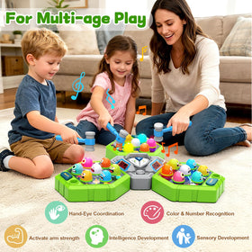 ANNKIE Whack Game Mole safe design uses BPA-free ABS plastic for safe play