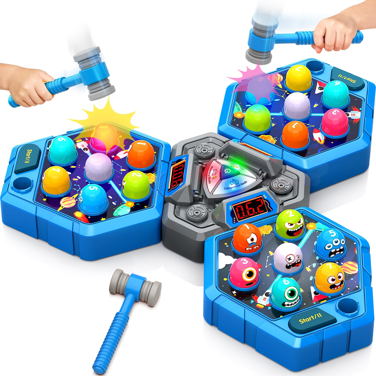 ANNKIE Whack Game Mole score sounds celebrate hits and learning cues