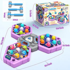 ANNKIE Whack Game Mole three modes switch makes solo or group play easy.