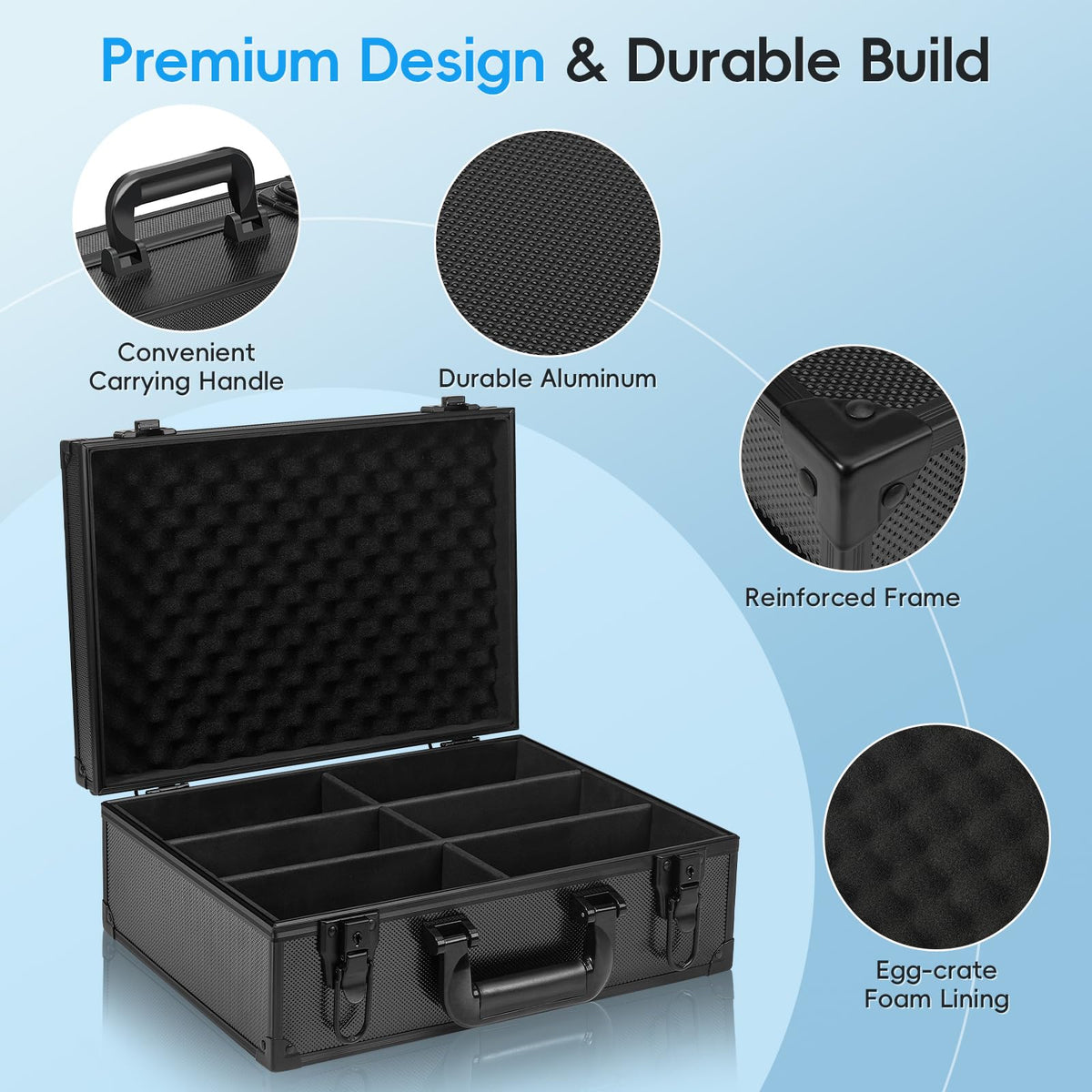 ANNLOV Ergonomic handle, easy carrying and display
