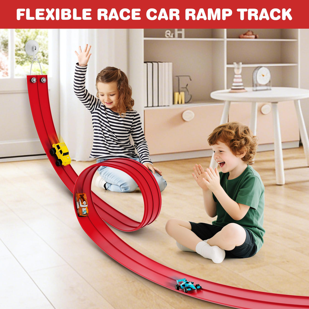 Anoozo durable PVC track resists creasing and tearing.
