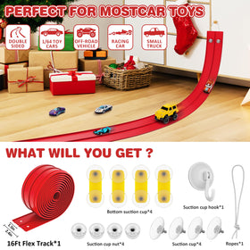 Anoozo portable racetrack for indoor or outdoor play.
