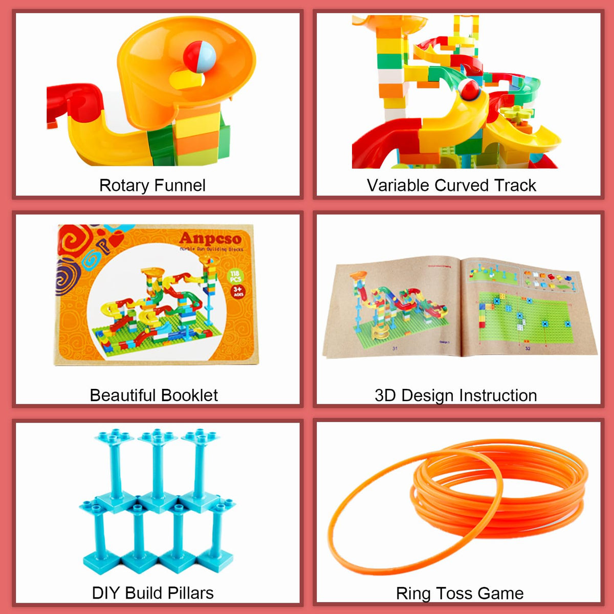 Anpcso Gift packaging creates a ready-to-give educational toy.