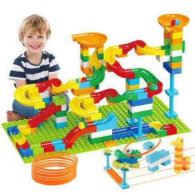 Anpcso Marble Run Assembly: colourful blocks for creative construction and problem solving.