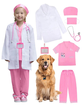 ANPHILE Halloween-ready doctor and vet costume for fun dress-up.