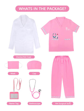 ANPHILE Vet costume set enables children to explore caring professions.