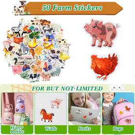 Sturdy ANPHILE mini farm animal figures for pretend play
