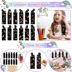ANPHILE rainbow scratch papers reveal bright colors for creativity.