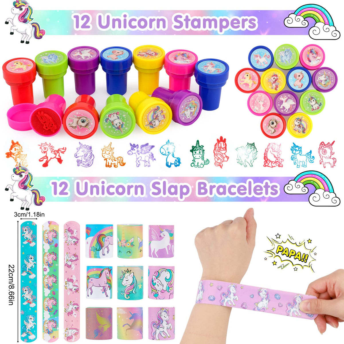 ANPHILE unicorn rings provide playful accessories for party guests.