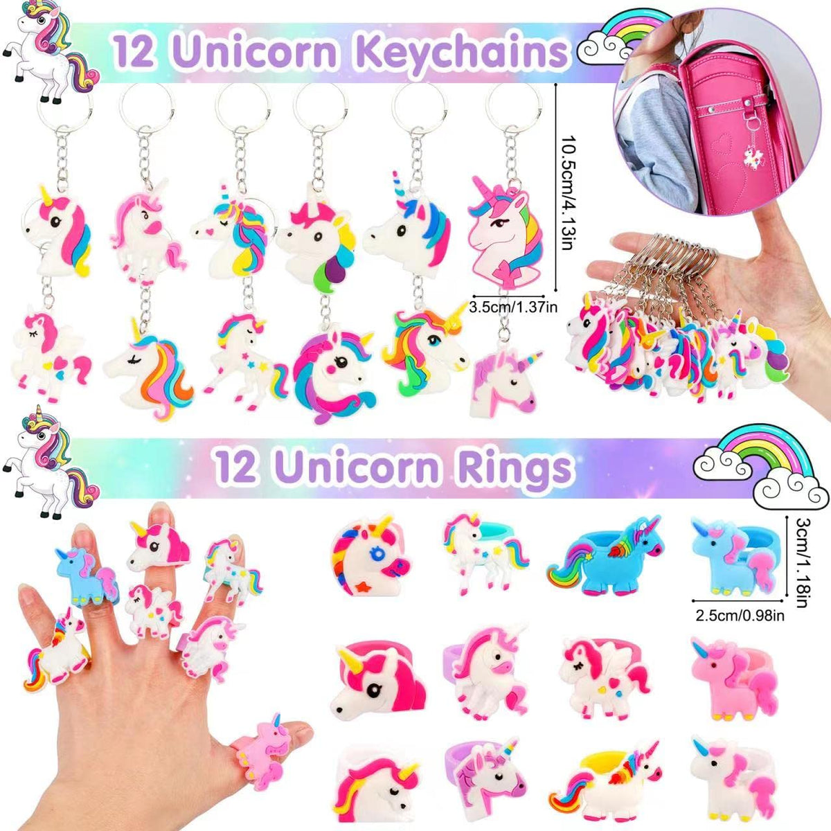 ANPHILE unicorn slap bracelets add wearable fun to celebrations.