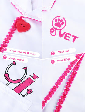 ANPHILE Vet Costume ready for Halloween and imaginative animal care play