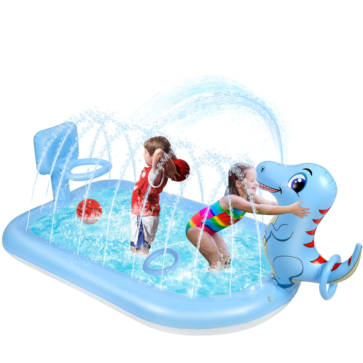 Ansee Splash Pad dinosaur design enables imaginative water play for kids