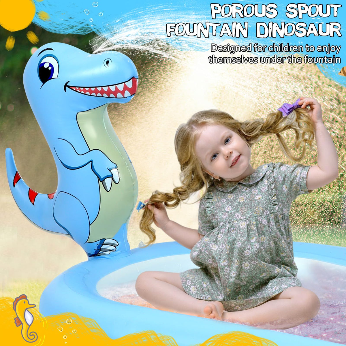 Ansee Splash Pad ring toss game enhances motor skills during play
